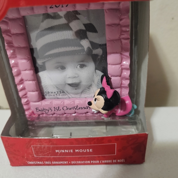 Hallmark 2019 Minnie Mouse Baby 1st Christmas Tree Ornament Girl, NIB - Picture 2 of 7